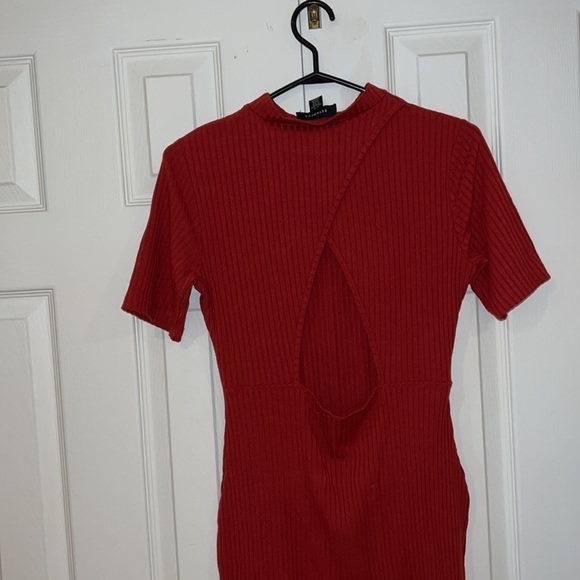 Revamped ribbed knit turtleneck neck mini dress Sz XL - Picture 10 of 11